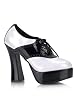Women's Saddle Shoe-Style Laced Shoes With 5 Inch Heel