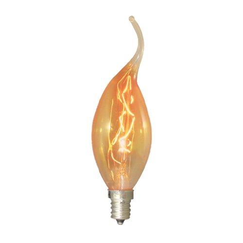 Specialty Light Bulbs Bulbrite 413115 15W Nostalgic Flame Tip Chandelier Bulb