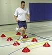 Hurdle Saucer Cone - Set - Set of 4 (8 Cones, 4 Crossbars) - Sports