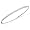 10k White Gold Stackable Diamond Bangle (1/4 cttw, I-J Color, I3 Clarity), 7