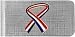 Red White & Blue USA United States of America Ribbon Money Clip