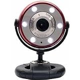 Quick 5.0 MP WebCam with 720P HD Video (Red)