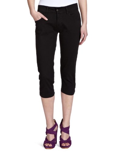 Kaffe Damen Capri Hose, 52334-K, Gr. 40, Schwarz (Black deep 600) Preisvergleich