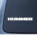 HUMMER - Car, Truck, Notebook, Vinyl Decal Sticker #1124 | Vinyl Color: White