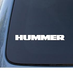 HUMMER - Car, Truck, Notebook, Vinyl Decal Sticker #1124 | Vinyl Color: White