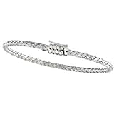 14K White Gold Basket Weave Chain - 16.5 inches