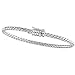 14K White Gold Basket Weave Chain - 16.5 inches