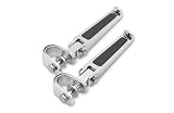 Drag Specialties Foot Pegs with Rubber Inlay - U-Clamp (fits 1in.-1 1/4in. Tube) 17-6452BXLB1