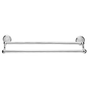Croydex Westminster Double Towel Rail, Chrome