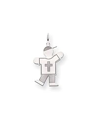 14k White Gold Kid Charm Cyber Monday Special
