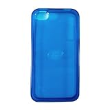 Jelly Belly Apple iPhone4 Blue Rubber Protector Skin Gel Case Cover With "B ....