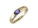 1/2 ct Ladies Tanzanite Ring in 14k Yellow Gold., Size 6.25