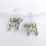 Beagle Sterling Silver Earrings