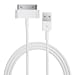 Jazooli USB Charge & Sync Dock Connector Data Cable For All iPods/iPhones/iPads - White