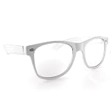 read full review Nerd Glasses Buddy Holly Wayfarer White Frame Clear Lens