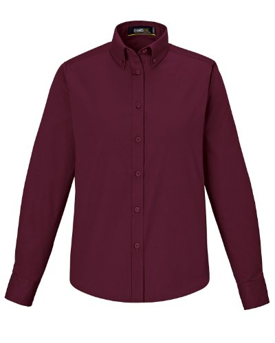 North End Women's Core 365 Operate Long Sleeve Twill Button Down Shirt