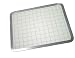 16 x 20 Gray Graphic Cutting Board w/ Stainless Steel Frame