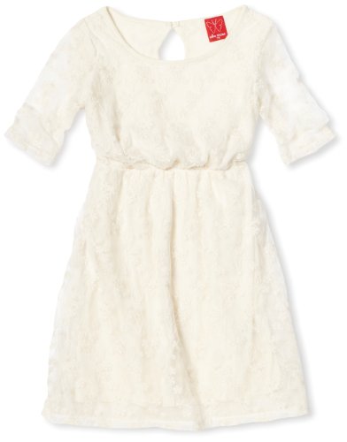 Ella Moss Girls 7-16 Faithful Dress, Porcelain, 14