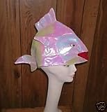 Iridescent White Fish Party Hat