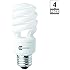 EcoSmart 60W Equivalent 5000K Spiral CFL Light Bulb, Daylight (4-Pack)