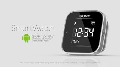 Sony SmartWatch スマートウォッチ Android ウォッチ (Twitterなどができて Xperia と連携できるタッチディスプレイ腕時計) 輸入品