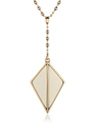 Lucky Brand Diamond Shaped Pendant Necklace, 27"