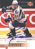 Kimmo Timonen, Nashville Predators Autographed Card