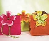 Miniature Funky Felt Gift Bags - Pumpkin Orange - 6 per package