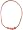Phiten titanium star necklace pink/white 22in