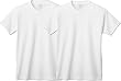 Calvin Klein Toddler Short Sleeve White Cotton Tagless T-Shirt 2-pack