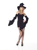 Sexy Classic Witch Dress Costume Womens Halloween