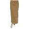 Adi Designs Women's Long Chiffon Skirt - Camel