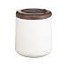 Natural Elements Empty Ceramic and Acacia Wood Knife Block
