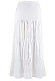 Avenue Plus Size Mixed Tier Maxi Skirt