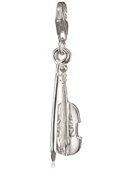 VINANI brand Germany 925 Sterling Silver Charm Pendant Violin with Bow shiny Music HGB
