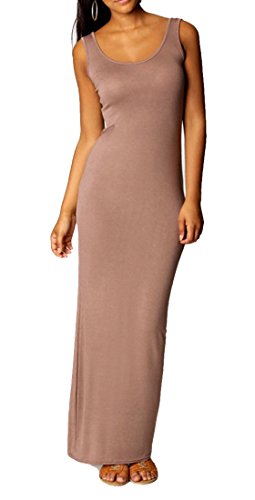 Sexy Solid Color Fashion New Women Sleeveless Casual Home Long Maxi Vest Dresses