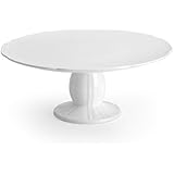 Mikasa Antique Footed Cake Plate, 11.5", White