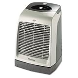 One-Touch Oscillating Heater/Fan 9-1/8w x 9-5/8d x 13-1/2h Gray