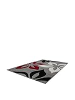 Alfombra Dione 398 (Rojo/Gris)