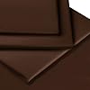Linens Limited Polycotton Percale 180 Thread Count Fitted Sheet, Chocolate, Double