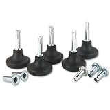 Bell Glides, Black, 5/16w x 1 1/2h Stem (MAS70180)