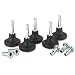 Bell Glides, Black, 5/16w x 1 1/2h Stem (MAS70180) Category: Casters
