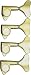 MINI BASS 4 IN LINE GOLD