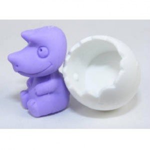 Purple Dino Egg Eraser