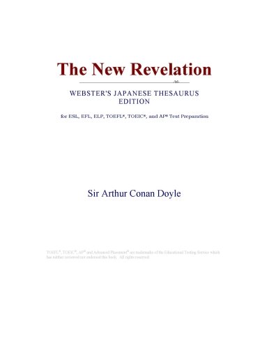 The New Revelation (Websters Japanese Thesaurus Edition)