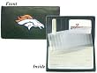 Denver Broncos Embroidered Leather Checkbook Cover - Football Sports Merchandise