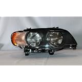 2000-2003 BMW X5 HALOGEN; WHITE TURN SIGNAL AUTOMOTIVE REPLACEMENT HEAD LIGHT RIGHT... by TYC