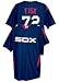 Boston Red Sox Carlton Fisk MLB Cooperstown Stance II Player Button Front Jersey, Size= Large