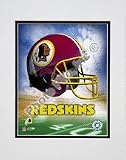 Washington Redskins Helmet Logo Double Matted 8 X 10 Photograph (Unframed)