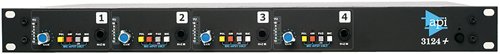 API 3124+ 4-Channel Discrete Microphone Line Preamplifier Rack
